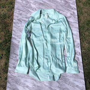 The Group by Babaton Mint Green Utility Shirt NWT